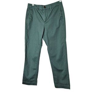J. Crew‎ High-Rise Girlfriend Chino Pants Size 6P Green Sping 2024 Trouser Work